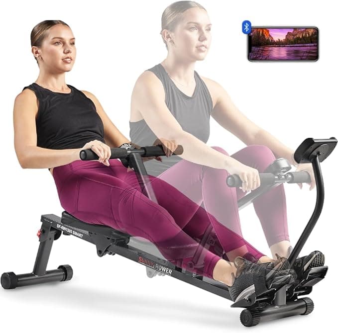 Sunny Health & Fitness SF-RW1205SMART Compact Adjust…